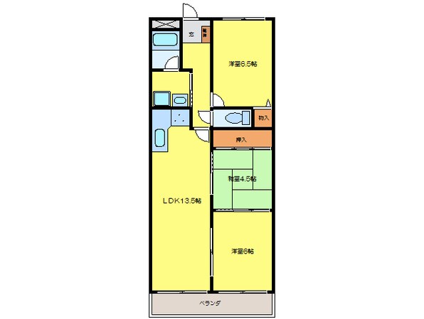 インペリアル鍵屋ノ辻の物件間取画像